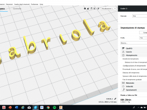 gabriola font uppercase and lowercase 3d letters stl file 3D Print Model