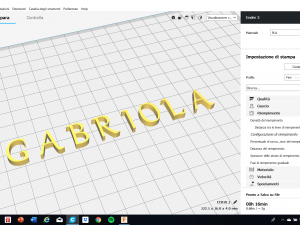 gabriola font uppercase and lowercase 3d letters stl file 3D Print Model