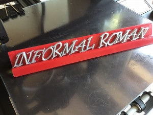 informal roman font uppercase and lowercase 3d letters stl file 3D 프린트 모델
