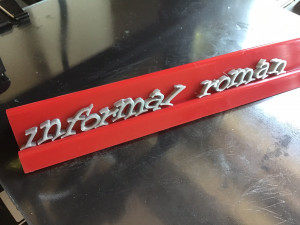 informal roman font uppercase and lowercase 3d letters stl file 3D 프린트 모델