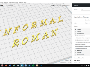 informal roman font uppercase and lowercase 3d letters stl file 3D 프린트 모델