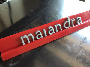 maiandra font uppercase and lowercase 3d letters stl file 3D Print Model