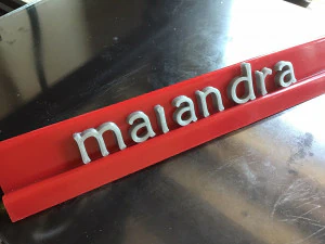 maiandra font uppercase and lowercase 3d letters stl file 3D Print Model