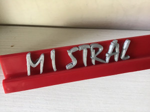 mistral font uppercase and lowercase 3d letters stl file 3D Print Model