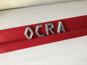 ocra font uppercase and lowercase 3d letters stl file 3D-Druckmodell