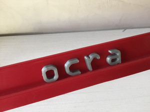 ocra font uppercase and lowercase 3d letters stl file 3D-Druckmodell