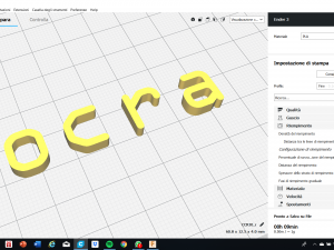 ocra font uppercase and lowercase 3d letters stl file 3D-Druckmodell