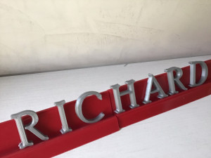 poor richard font uppercase and lowercase 3d letters stl file 3D Print Model