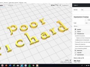 poor richard font uppercase and lowercase 3d letters stl file 3D Print Model