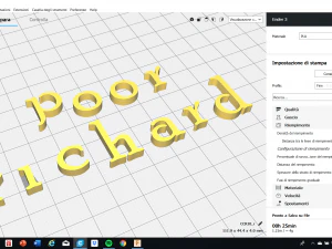 poor richard font uppercase and lowercase 3d letters stl file 3D Print Model