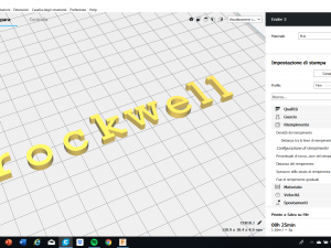 rockwell font uppercase and lowercase 3d letters stl file 3D Print Model