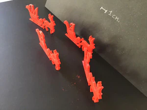 christmas reindeer 3d letters stl file 3D Print Model