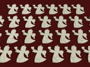 christmas angelheart 3d letters stl file 3D Print Model