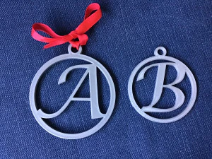 christmas 3d letters stl file 3D Print Model