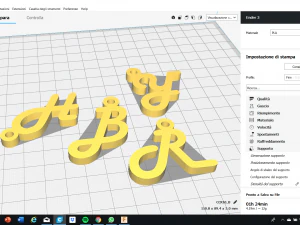 3d letters for keychain and more 3D Print Model