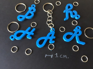 3d letters for keychain and more Modello di stampa 3D
