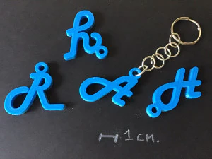 3d letters for keychain and more 3D Print Model
