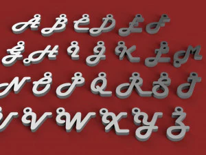 3d letters for keychain and more 3D Print Model