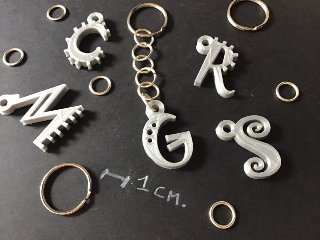 3d letters for keychain and more Modèles 3D en vedette .c4d .max .obj .3ds .fbx .stl .blend 