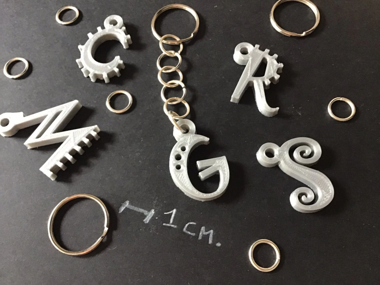 3d letters for keychain and more 3D Print Model .c4d .max .obj .3ds .fbx .stl .blend 