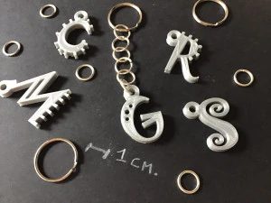 3d letters for keychain and more 3D Print Model