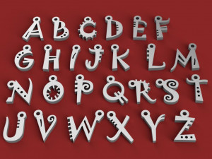 3d letters for keychain and more Modèles 3D en vedette