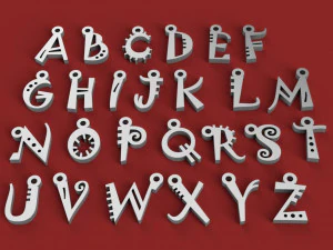 3d letters for keychain and more 3D Print Model
