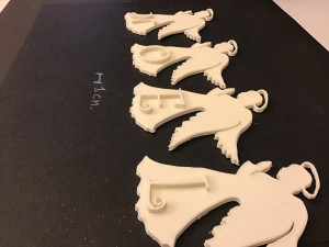 christmas angels 3d letters stl file 3D Print Model