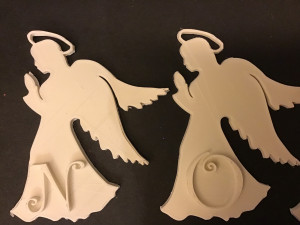 christmas angels 3d letters stl file 3D Print Model