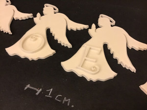 christmas angels 3d letters stl file 3D Print Model