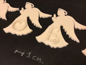 christmas angels 3d letters stl file 3D Print Model