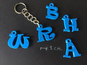 3d letters for keychain and more 3D Print Model