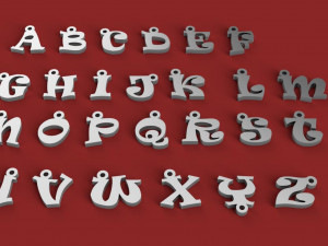 3d letters for keychain and more 3D प्रिंट मॉडल