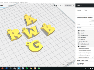 3d letters for keychain and more 3D-Druckmodell