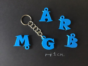 3d letters for keychain and more 3D-Druckmodell