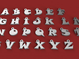3d letters for keychain and more 3D-Druckmodell