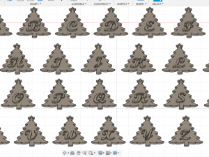 christmas tree 3d letters stl file 3D-printmodel