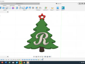 christmas tree 3d letters stl file 3D Print Model