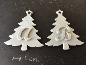 christmas tree 3d letters stl file 3D-printmodel