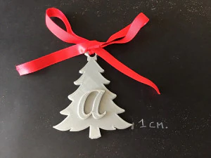 christmas tree 3d letters stl file 3D Print Model