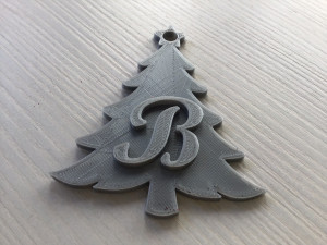christmas tree 3d letters stl file 3D-printmodel