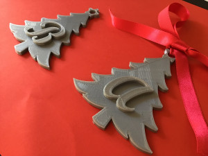 christmas tree 3d letters stl file 3D-printmodel