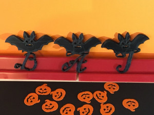 halloweenbat 3d letters stl file Modelo de impresión 3D