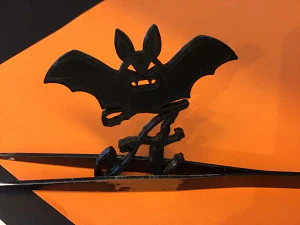 halloweenbat 3d letters stl file 3D Print Model