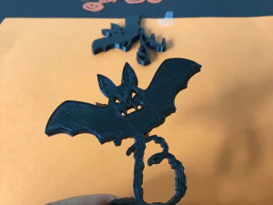 halloweenbat 3d letters stl file 3D Print Model