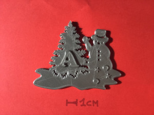 christmas snowman 3d letters stl file 3D Print Model