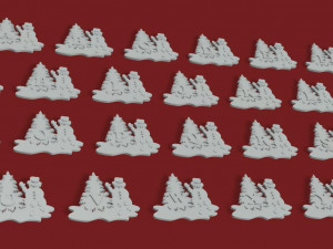 christmas snowman 3d letters stl file Modèles 3D en vedette