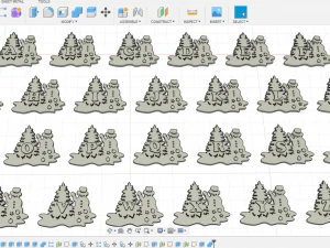 christmas snowman 3d letters stl file 3D Print Model