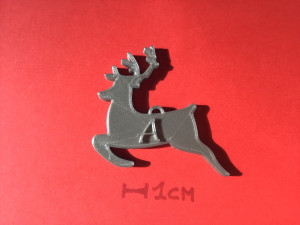christmas reindeer1 3d letters stl file Model do druku 3D