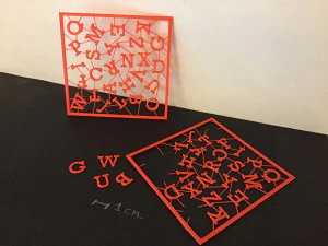 file stl di lettere 3d staccabile Modello di stampa 3D